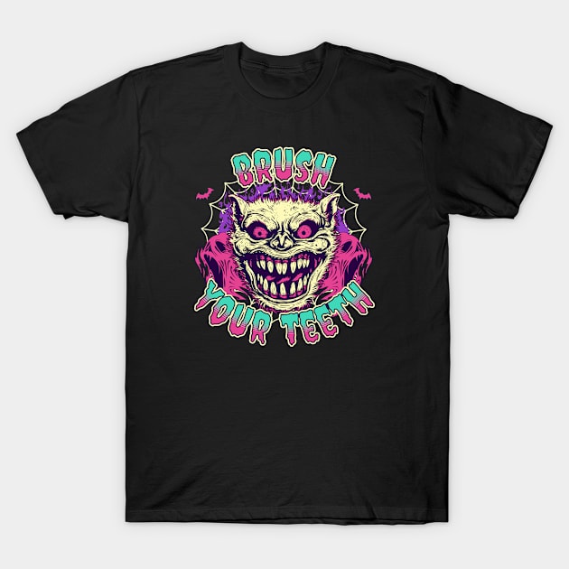 Brush Your Teeth T-Shirt by Contentarama